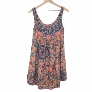 ANGIE Dress Mini Lace Floral Boho Swim Cover Up Sleeveless Summer Size Small NWT